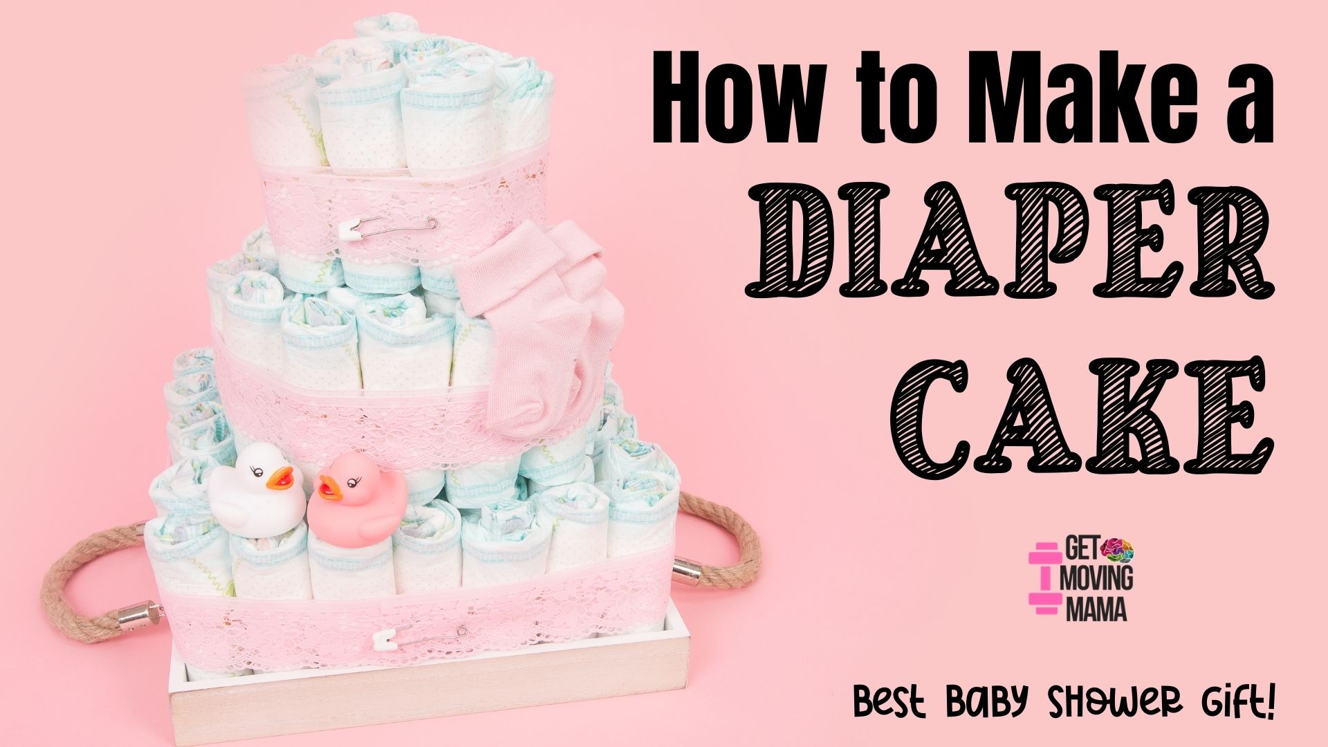 How to Make a Diaper Cake for a Baby Shower - JetsetChristina